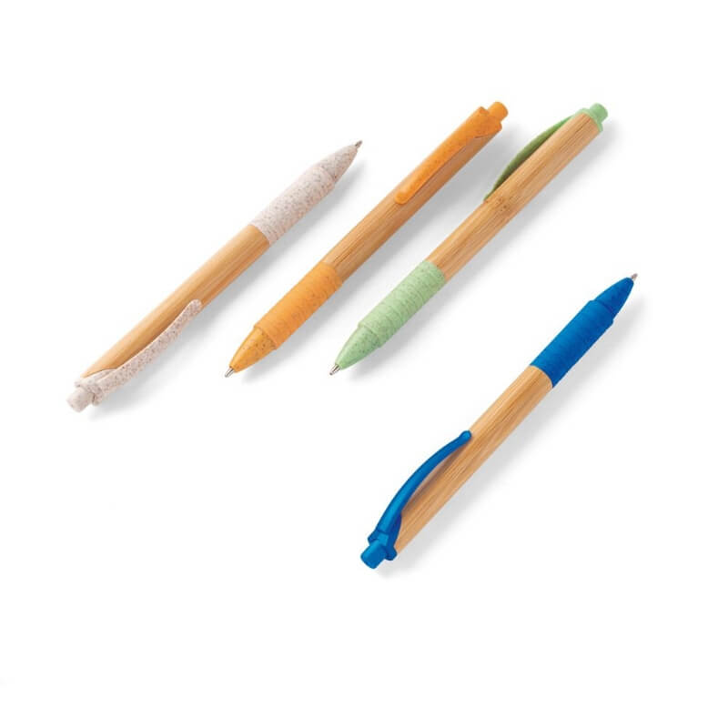 Bamboe balpen met anti slip
