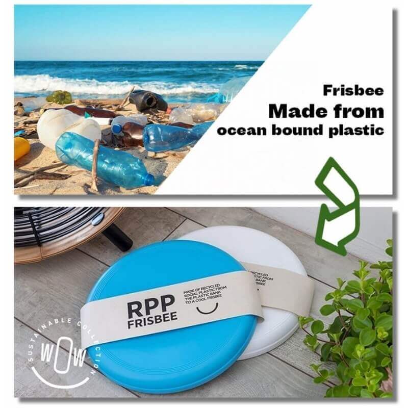 Frisbee van gerecycled plastic