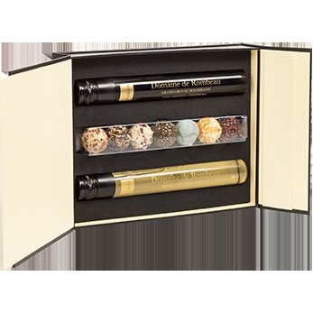 Wijn en chocolade in luxe geschenkverpakking