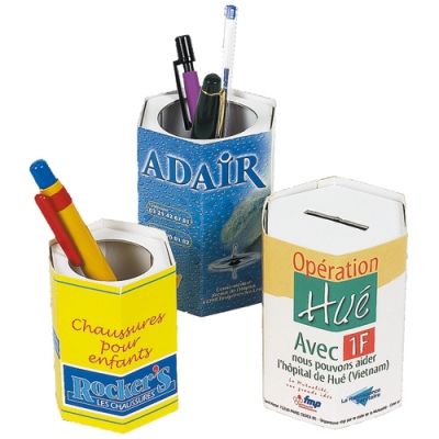 Pen pot in karton postbusvriendelijk