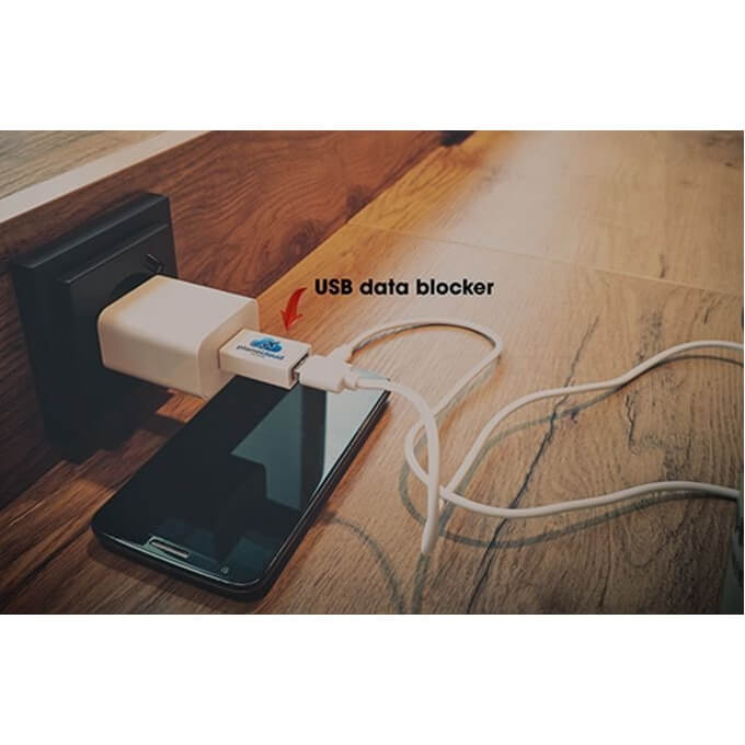 Data blocker met logo