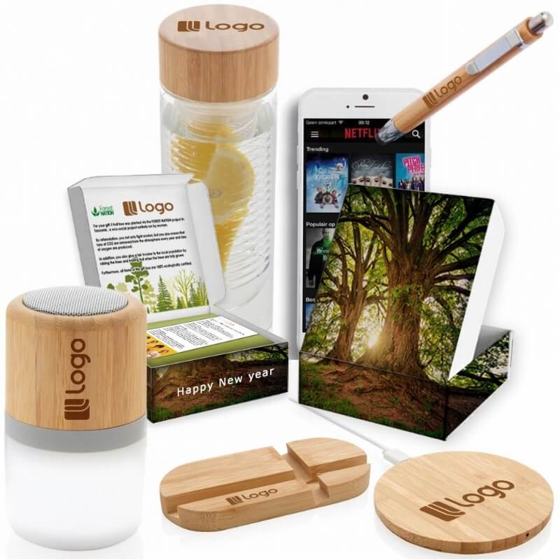 Ecogiftbox Luxe bamboe set 5-delig