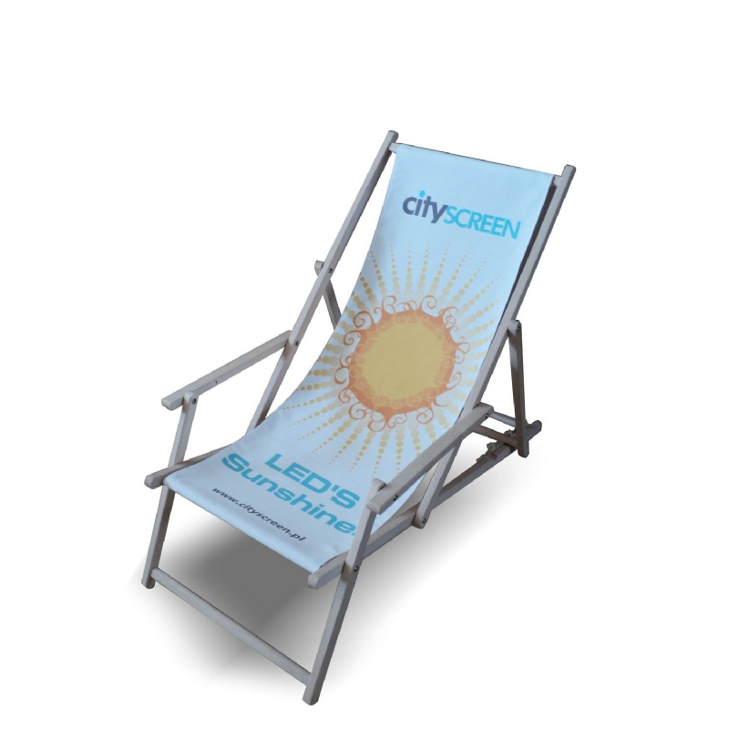 Strandstoel met allover opdruk