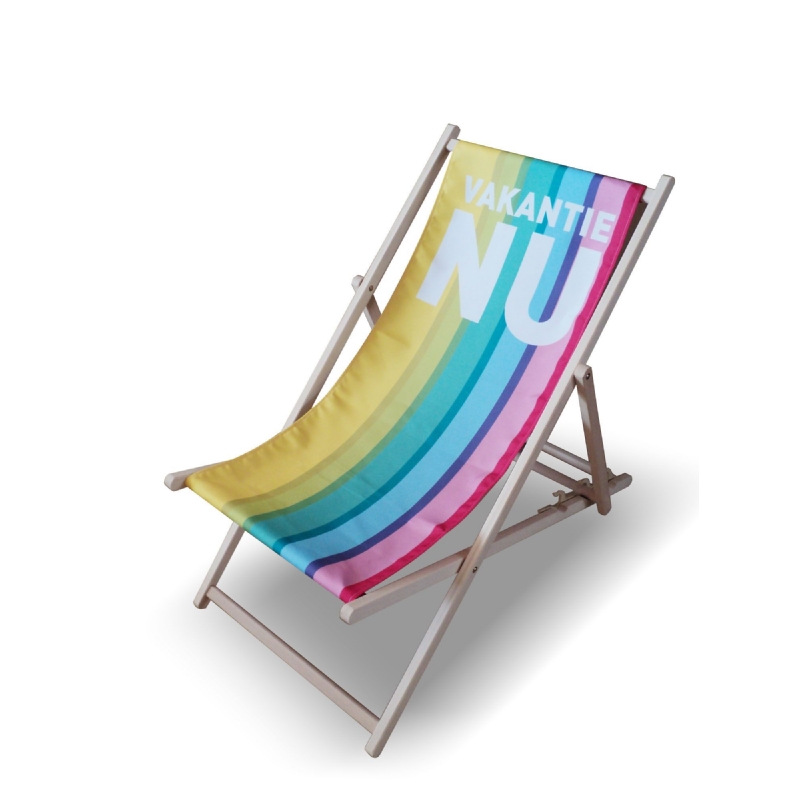 Strandstoel met allover opdruk