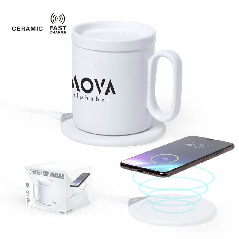 Houd jouw koffie warm met deze draadloze oplader 