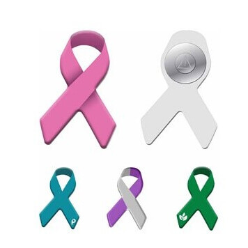 Roze Oktober pin voor steun borstkankermaand