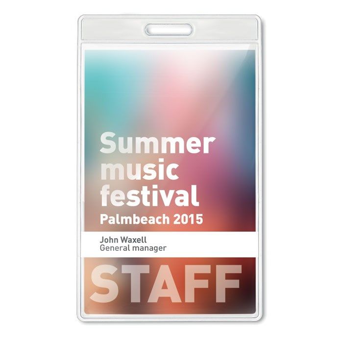 Badgehouder vertikaal