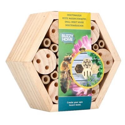 Insectenhotel met logo, 6 varianten