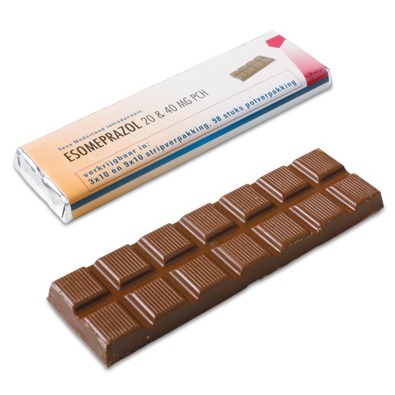 Reep chocolade met eigen wikkel