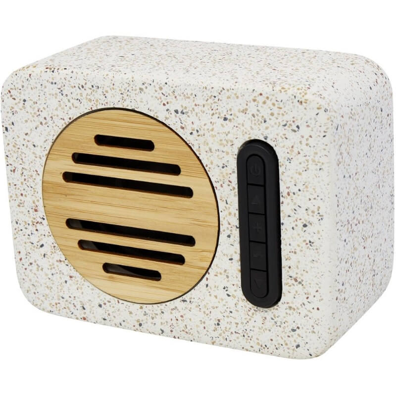 Terrazzo en bamboe bluetooth speaker van 5 W