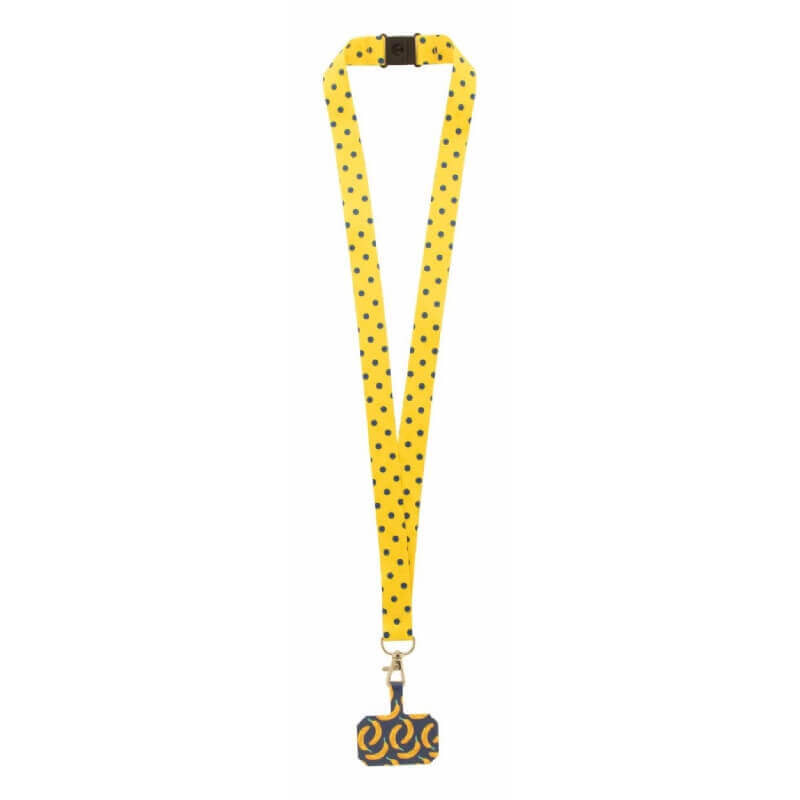 Custom made lanyard met mobiele telefoonhouder en RPET-lanyard