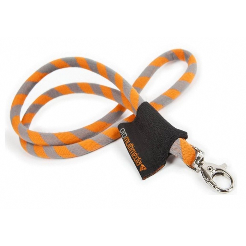 Jacquard lanyard met label