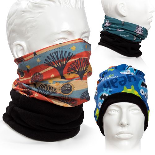 Fleece bandana all over bedrukt