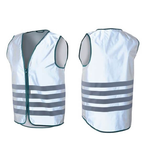 Veiligheid in het donker verzekerd met deze volledige reflecterende vest 
