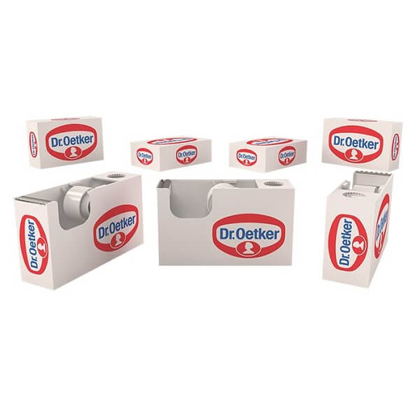 Tape dispenser met logo