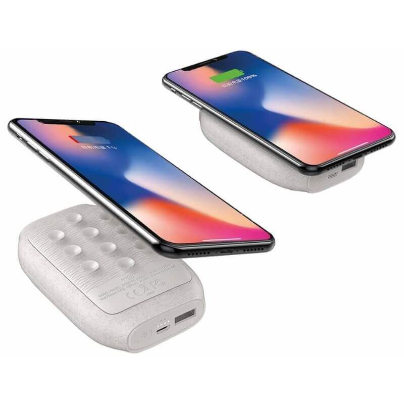 Xoopar Eco Power draadloze Powerbank 7500 mAh  - Tarwe